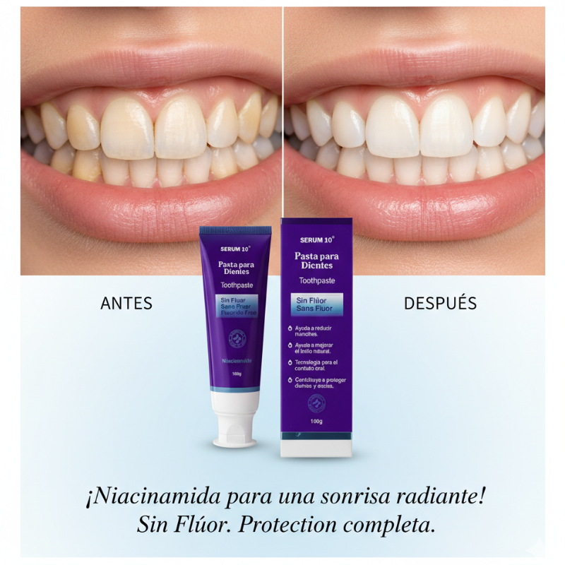Crema de Dientes Blanqueadora Serum 10®