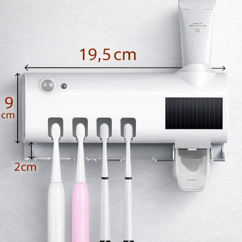 Dispensador Crema Dental Eliminador de Bacterias